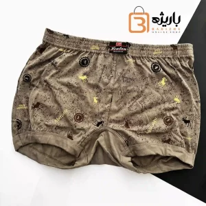 شورت چاپی نیم پا رنگی