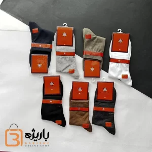 جوراب نیم ساق مردانه نخ پنبه هوتن