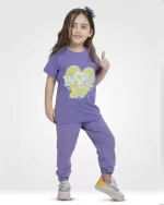 ست راحتی دخترانه نخی خرسی