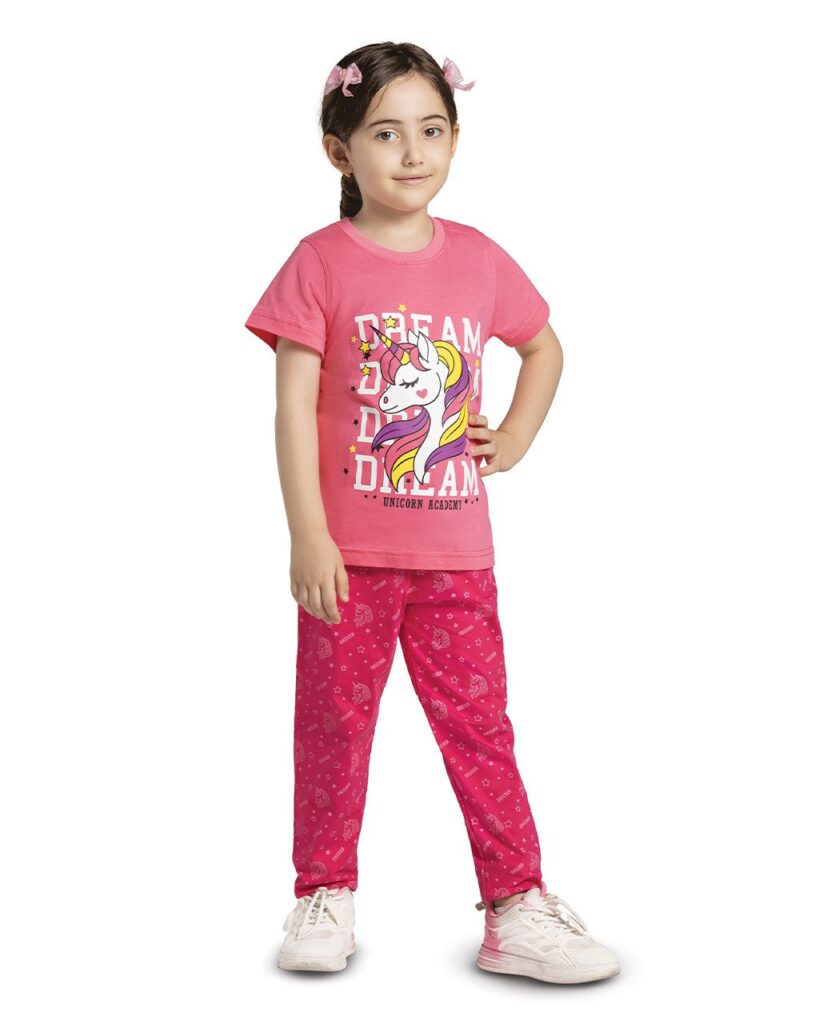 ست راحتی دخترانه یونیکورن