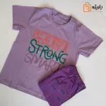 لباس راحتی دخترانه بنفش smart