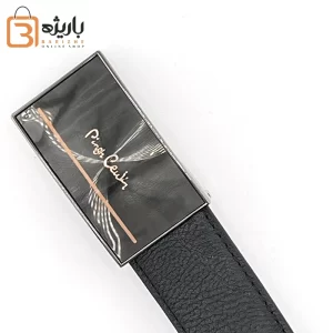 کمربند مردانه پلاکی چرم مصنوعی