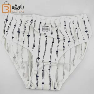 شورت زنانه سفید راه راهد میسپل