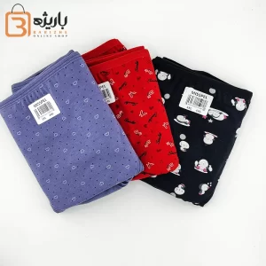 شورت زنانه میسپل چاپی بسته 3 تایی