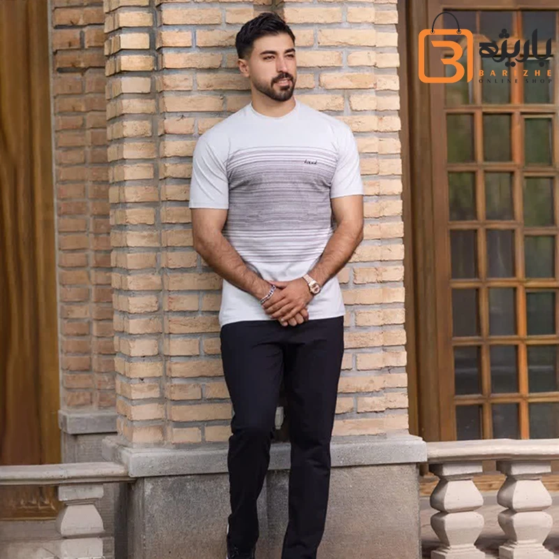 hirad set ست تیشرت شلوار مردانه هیراد سفید