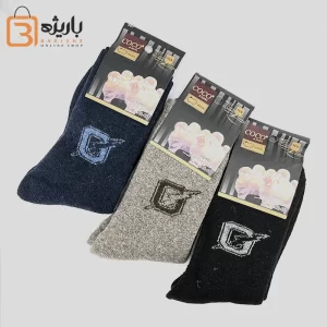جوراب مردانه پشمی رعد رنگی