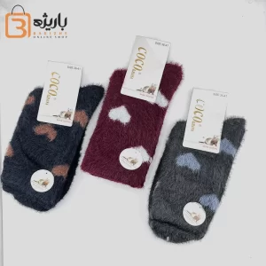 جوراب موهر زنانه قلبی