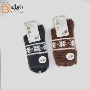 جوراب موهر برف رنگی